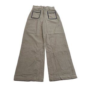 Maria De La Orden Corduroy Pants in Cream